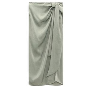 Zara | Satin Midi Skirt